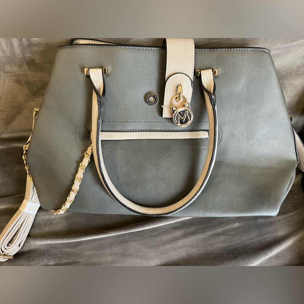 Gray Mia K Collection Handbag/Shoulder bag